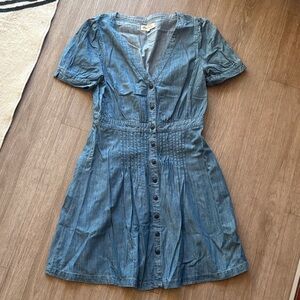Madewell Denim Blue Button-Down Dress